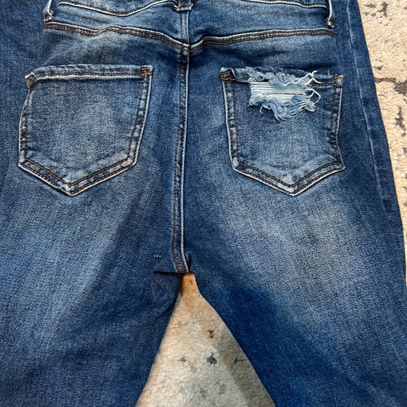 Dark blue jeans size 0/24 skinny and high waisted - Picture 3 of 3